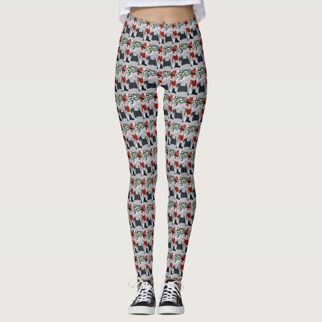 Legging Natal do Terrier Escocês  (Frente)
