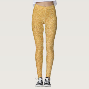 Legging Natal Dourado do brilho