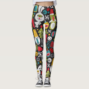 Legging Natal feio e Feliz ano novo