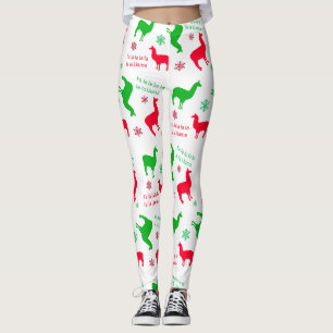 Legging Natal Llama Fa la lama Foliday