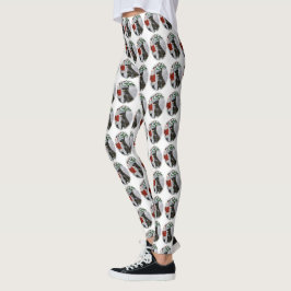 Legging Natal para o Retriever Revestido Plano