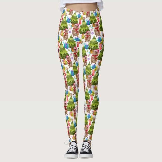 Legging Natal Quokka Fofo  (Frente)