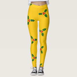 Legging Natal sagrado em laranja