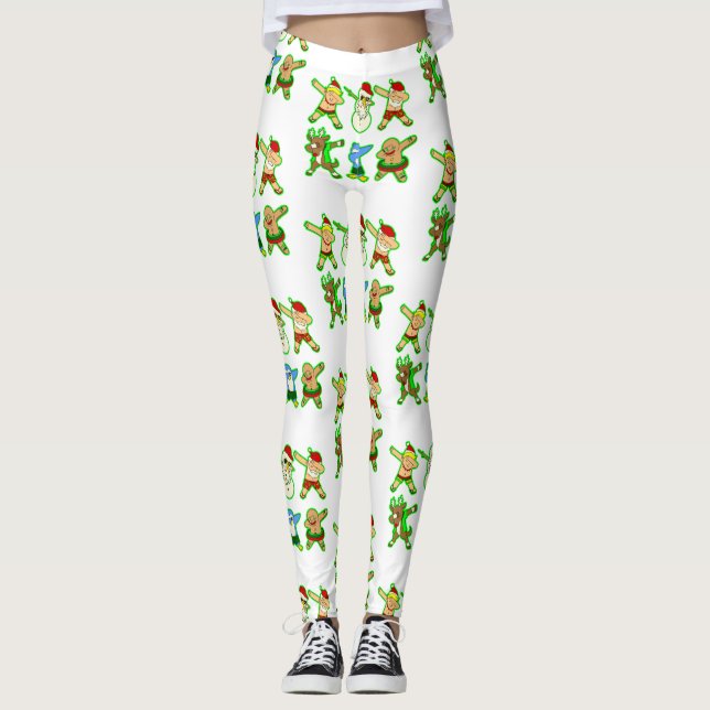 Legging natal tropical santa claus (Frente)