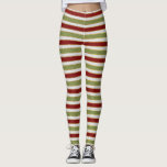 Legging Natal Verde, Branco e Vermelho<br><div class="desc">Capa de Papai noel Verde,  Branco e Vermelho,  Elf Gold Foil Striped Holiday Leggings são perfeitos para vestir a uma festa de Natal por si só ou sob uma fantasia. As calças de exercícios de performance de Férias também são perfeitas para uma mulher que ama correr.</div>