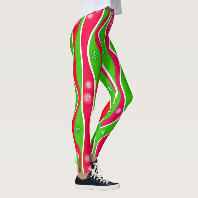 LEGGING NATAL VERMELHO, BRANCO E VERDE (Direita)