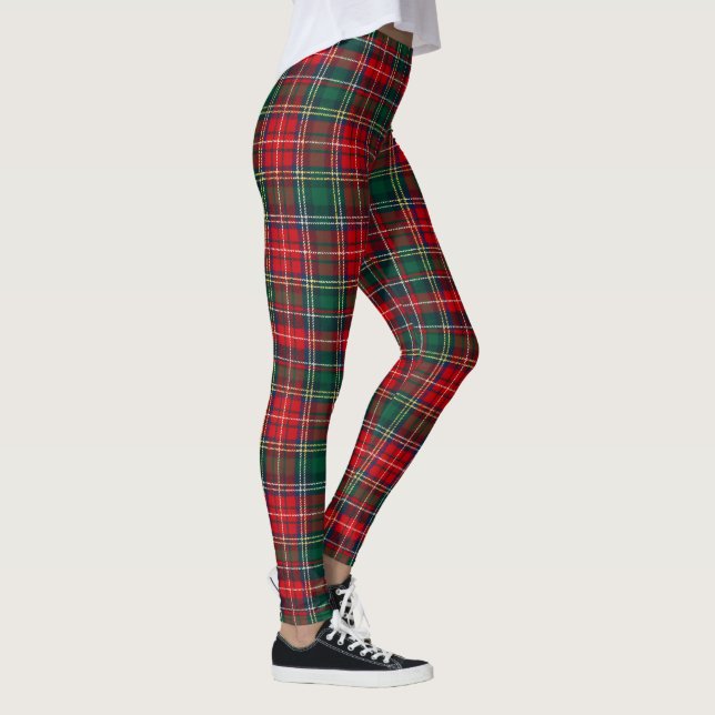 Legging Natal Xadrez Escocês Clássico (Direita)