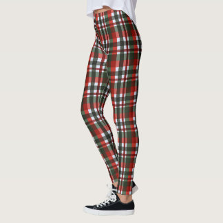 Legging Natal Xadrez Vermelho e Verde