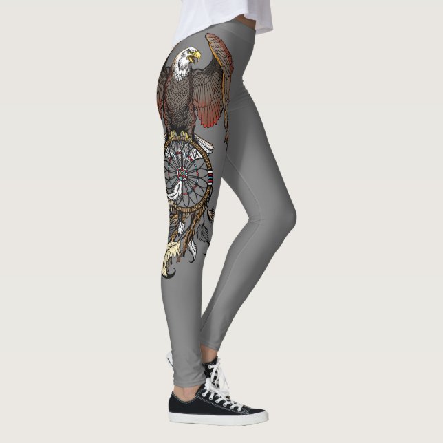 Legging nativo americano, nativo, caçador de sonhos (Direita)