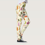 Legging Natureza da floresta<br><div class="desc">Folhas de outono,  bagas,  pínus cones e todo o tipo de pedras e bolhas naturais da floresta. Arte original de Nic Squirrell.</div>