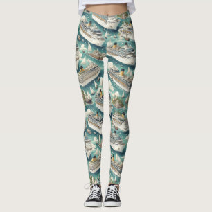 Legging Navio de cruzeiro náutico