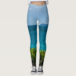 Legging Navio de cruzeiros tropical