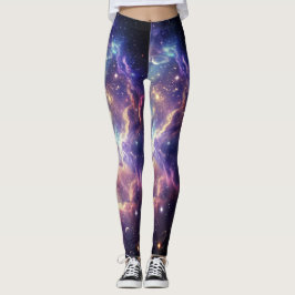Legging Nebulosa Cósmica Sonhadora Brilhante