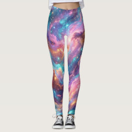 Legging Nebulosa Galáxia Espiral Vibrante