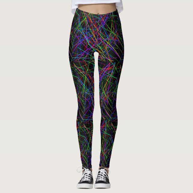Legging Neon Crosshatch: Grade Infinita 2 (Frente)