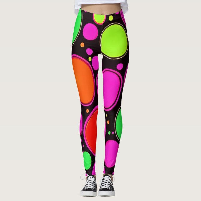 Legging Neon Dot Party (Frente)