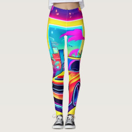 Legging Neon Dream Car Escape