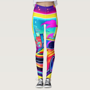 Legging Neon Dream Car Escape