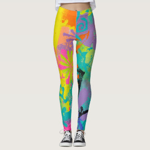 Legging Neon Dreams Abstrato