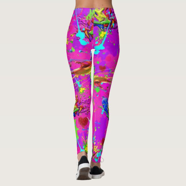 Legging Neon é uma pintura esplêndida CBDOilPrincess   (Verso)