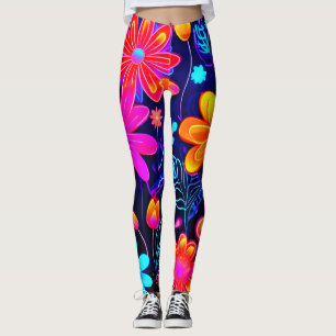 Legging Neon Floral Fantasy