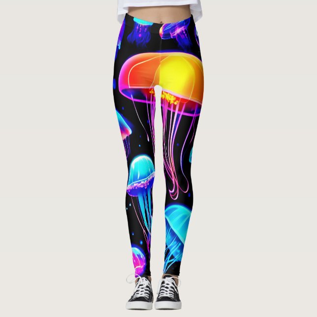 Legging Neon Jellyfish (Frente)