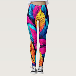 Legging Neon Leaf Symphony