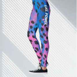 Legging Neon Leopard Animal GRL Power
