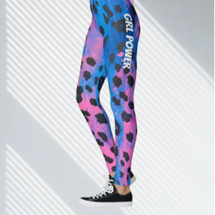 Legging Neon Leopard Animal GRL Power