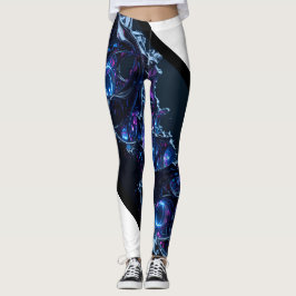Legging Neon Nexus: Estrutura Tecno-Orgânica Intertecida