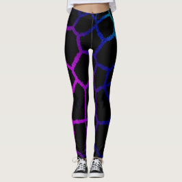 Legging Neon Noir Giraffe