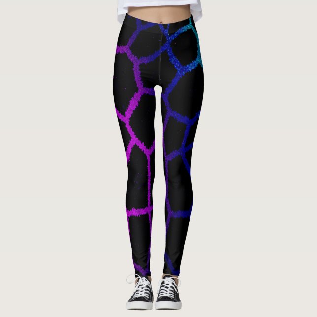Legging Neon Noir Giraffe (Frente)