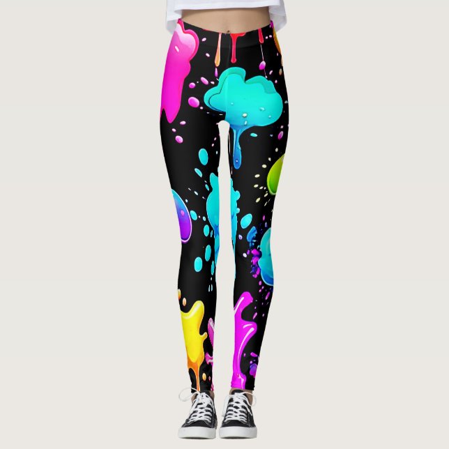 Legging Neon Paint Drives Design (Frente)