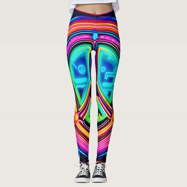 Legging Neon Peace Mandala (Frente)