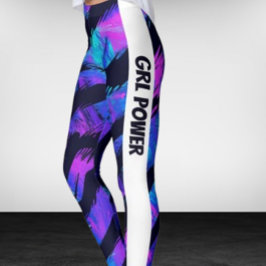 Legging Neon Purple Animal GRL Power