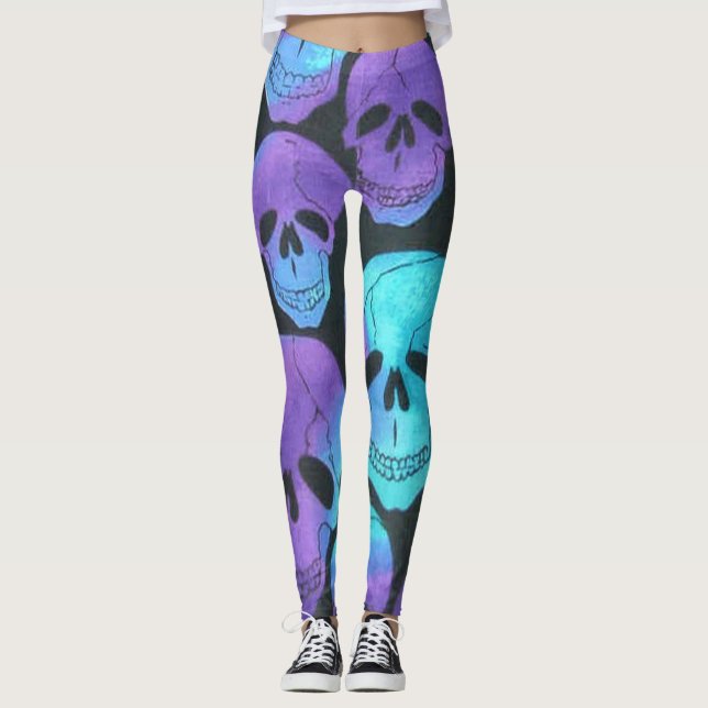 Legging Neon Skulls (Frente)
