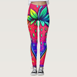Legging Neon Strawberry Pop