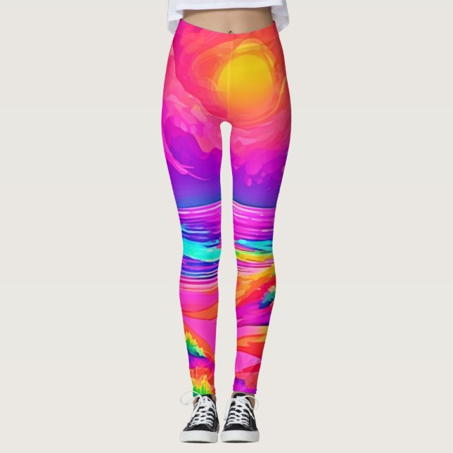 Legging Neon Sun e Beach Bliss (Frente)