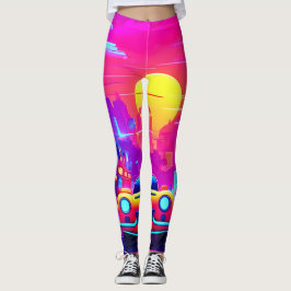 Legging Neon Sunset City Drive