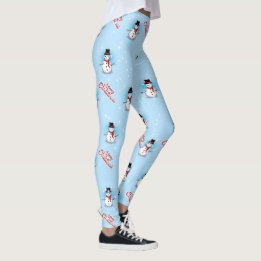 Legging Neve tradicional com Feliz Natal em AZUL