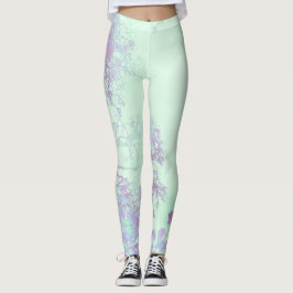 Legging Névoa de Folha Larga Lavanda
