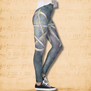 Legging Nexo Cósmico: Pentagrama Marble