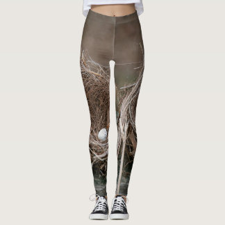 Legging Ninho do pássaro com ovo