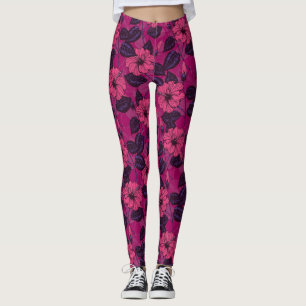 Legging Noite de Hibiscus