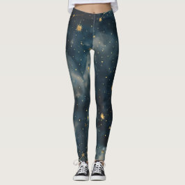 Legging Noite estelar do ouro - Luxe Celestial