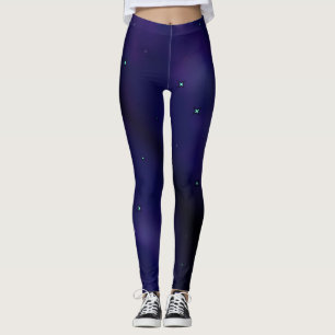 Legging noite estrelada azul