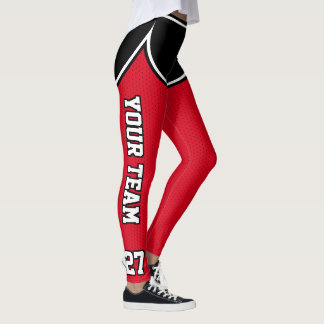 Legging Nome da Equipe Esportiva Número de Pontos Vermelho