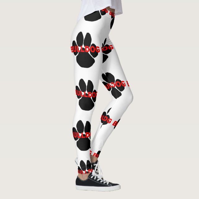 Legging nome do buldogue pata (Direita)