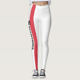 Legging Nome Personalizado Apoiando o Futebol da França