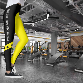 Legging NOME personalizável do esporte
